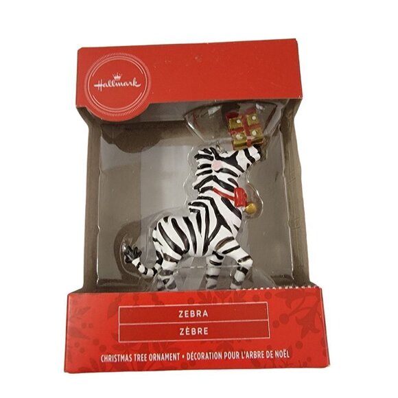 HALLMARK Keepsake ZEBRA Animal Gift Holiday Christmas Tree Ornament  - NEW - Picture 5 of 11